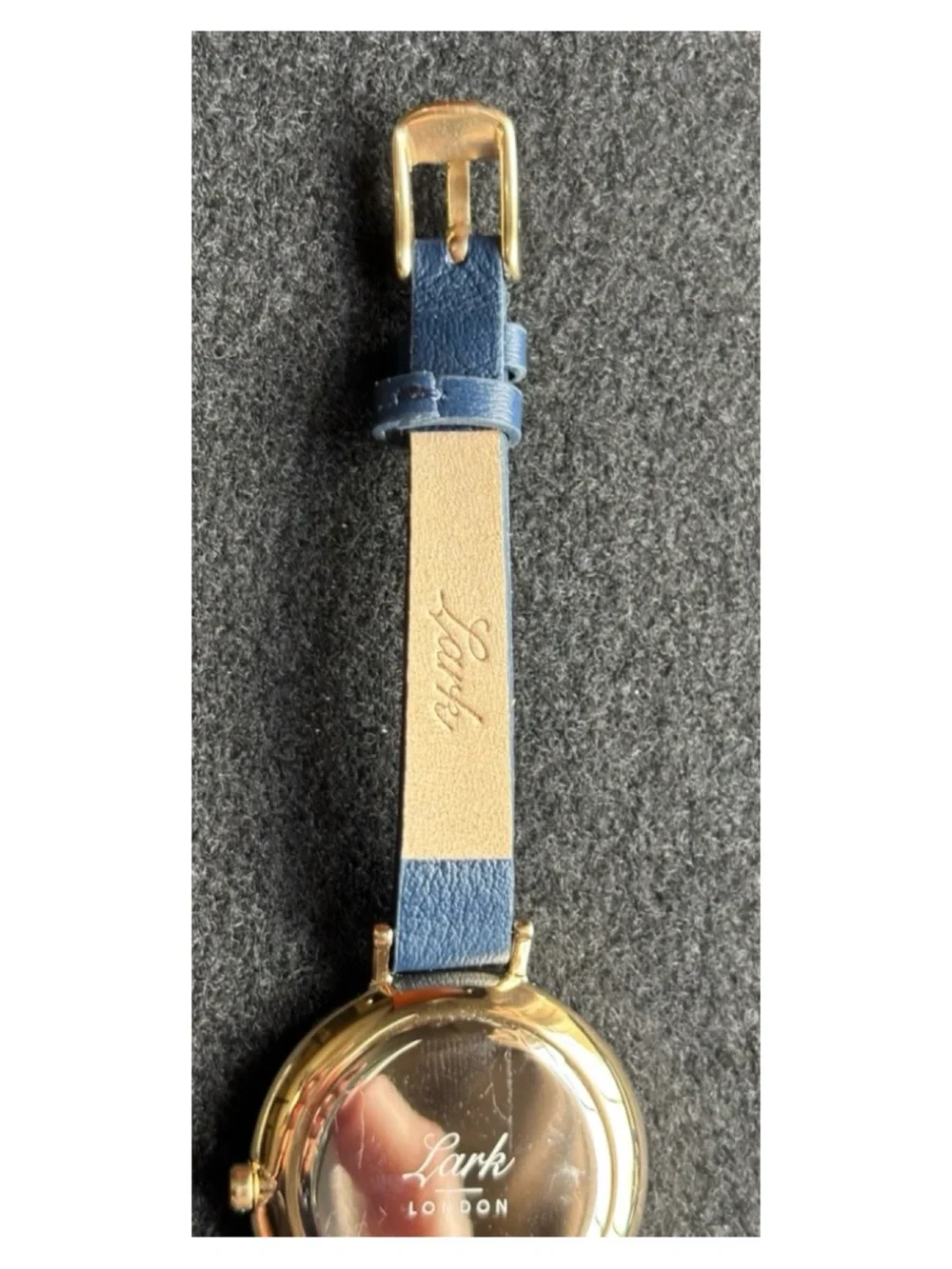 NWOT** Anthropologie LARK London Huxley Leather Watch **Needs Battery